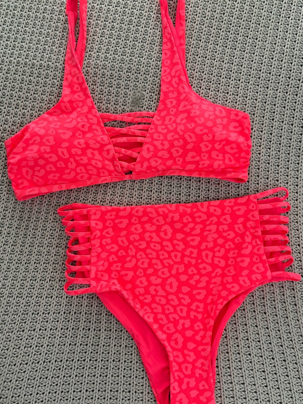 TiniBikini Neon Pink Swim Set